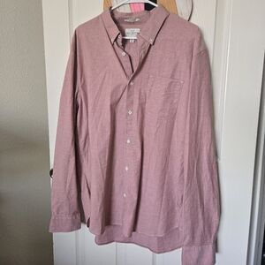 Men's Pink Button-Up Shirt